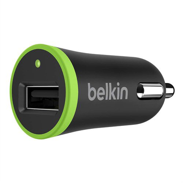 Belkin F8M669BTBLK Single Micro Car Charger, Univervrsal, 5V, 2.1 Black